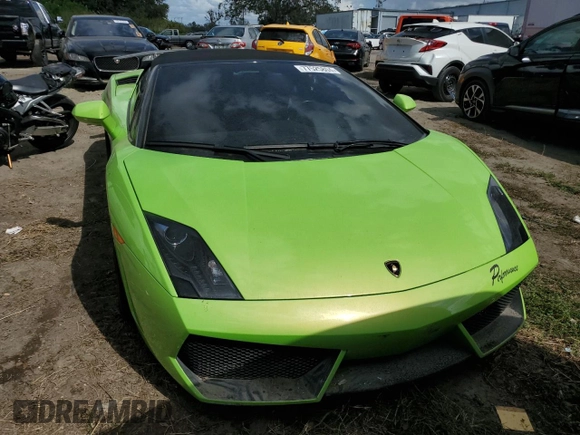 2013 Lamborghini Gallardo z VIN ZHWGU6BZ9DLA12793, wystawiony jako Copart lot #77525804 z przebiegiem 11 777 mil mil oraz Szkody całkowita. Historia ofert i sprzedaży dostępna na DreamBid. Obrazek 5.