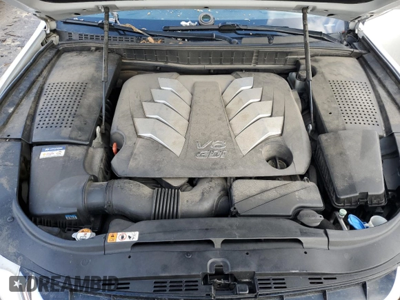 2013 Hyundai Equus Signature with VIN KMHGH4JH8DU058788, listed as a Copart auction lot 46627145 with 80,753 mi miles and Salvage Title. Bid and sale history available at DreamBid. Image 11.