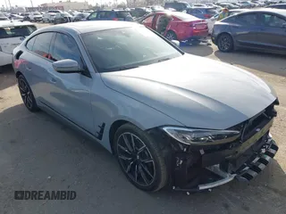 2023 BMW 4 Series 430i z VIN WBA63AV08PFP30470, wystawiony jako IAAI lot #41483994 z przebiegiem 14 787 mil mil oraz . Historia ofert i sprzedaży dostępna na DreamBid. Obrazek 1.