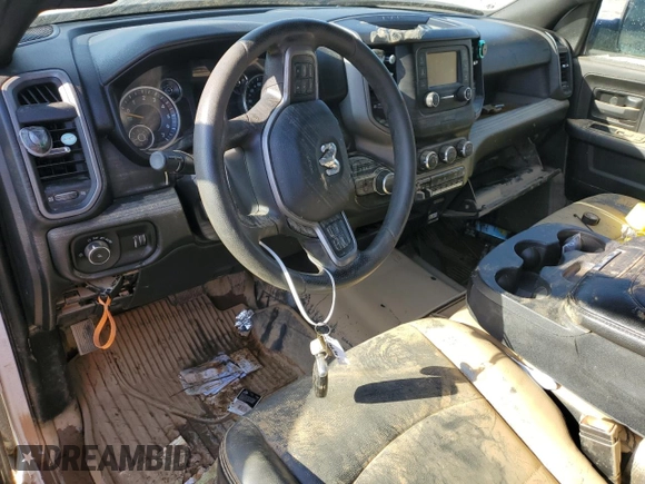 2022 Ram 3500 Tradesman with VIN 3C63R3GJ1NG217022, listed as a Copart auction lot 74438394 with 0 mi miles and Salvage Title. Bid and sale history available at carsss.com. Image 8.