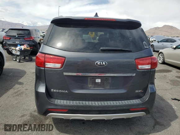2016 Kia Sedona SX-L with VIN KNDME5C18G6126697, listed as a Copart auction lot 51707875 with 214,145 mi miles and Clean Title. Bid and sale history available at carsss.com. Image 6.