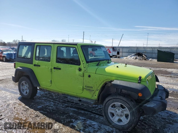 2016 Jeep Wrangler Unlimited Sport RHD with VIN 1C4BJWKG0GL321550, listed as a Copart auction lot 47877395 with 179,573 mi miles and Salvage title. Bid and sale history available at DreamBid. Image 4.