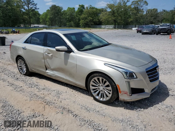 2016 Cadillac CTS Luxury Collection RWD with VIN 1G6AR5SX9G0113699, listed as a Copart auction lot 52864495 with 30,860 mi miles and Salvage Title. Bid and sale history available at DreamBid. Image 4.