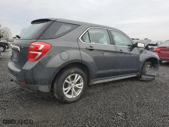 2017 Chevrolet Equinox LS with VIN 2GNFLEEK4H6272750, listed as a Copart auction lot 85853334 with 68,716 mi miles and Salvage Title. Bid and sale history available at carsss.com. Image 3.