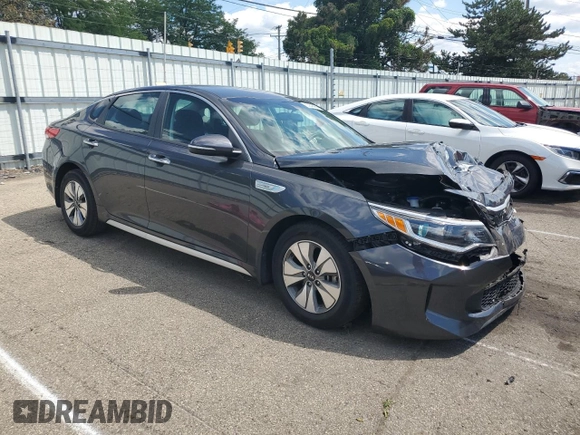 2017 Kia Optima Hybrid with VIN KNAGT4LEXH5018831, listed as a Copart auction lot 63645864 with 42,358 mi miles and Salvage Title. Bid and sale history available at carsss.com. Image 4.