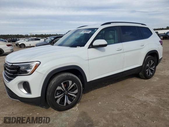 2024 Volkswagen Atlas SE with VIN 1V2DR2CA1RC533959, listed as a Copart auction lot 86839684 with 5,733 mi miles and Salvage title. Bid and sale history available at DreamBid. Image 1.