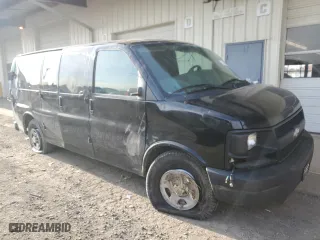 2008 Chevrolet Express Cargo Van with VIN 1GCFG15X781173411, listed as a Copart auction lot 84648134 with 56,662 mi miles and Salvage Title. Bid and sale history available at carsss.com. Image 4.