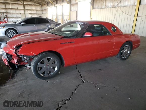 2002 Ford Thunderbird Hardtop Premium with VIN 1FAHP60A52Y117349, listed as a Copart auction lot 87468164 with 135,893 mi miles and Salvage Title. Bid and sale history available at DreamBid. Image 1.