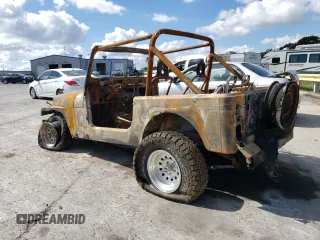 1990 Jeep Wrangler "S" with VIN 2J4FY19EXLJ550543, listed as a Copart auction lot 73007974 with 0 mi miles and Non Repairable. Bid and sale history available at carsss.com. Image 2.