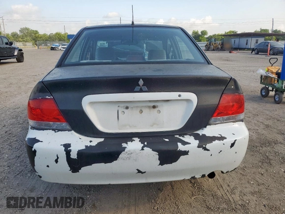 2006 Mitsubishi Lancer ES with VIN JA3AJ26E26U023604, listed as a Copart auction lot 59511315 with 267,581 mi miles and Salvage title. Bid and sale history available at DreamBid. Image 6.