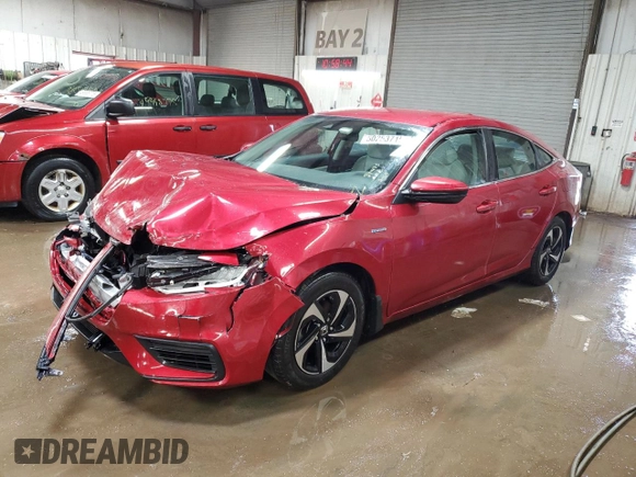 2022 Honda Insight EX with VIN 19XZE4F50NE007693, listed as a Copart auction lot 50253715 with 54,009 mi miles and Salvage Title. Bid and sale history available at carsss.com. Image 1.