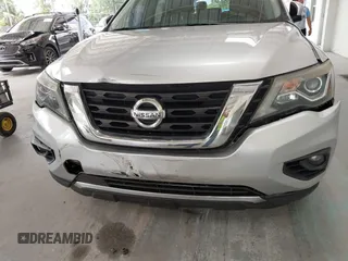 2018 Nissan Pathfinder SL with VIN 5N1DR2MN7JC679155, listed as a IAAI auction lot 42546774 with 105,614 mi miles and . Bid and sale history available at DreamBid. Image 6.