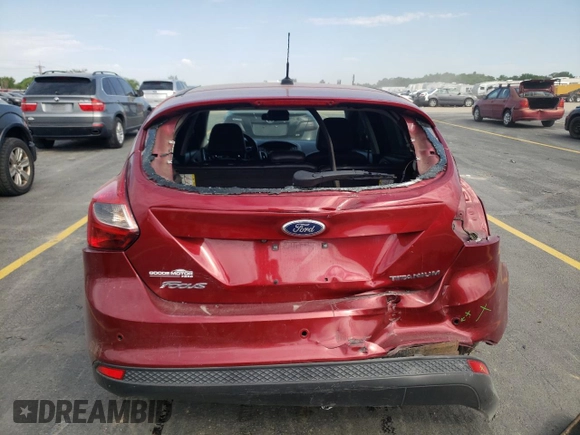 2014 Ford Focus Titanium with VIN 1FADP3N25EL118551, listed as a Copart auction lot 59814515 with 160,813 mi miles and Salvage title. Bid and sale history available at DreamBid. Image 6.