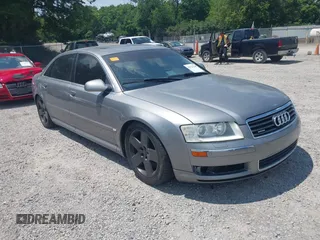 2004 Audi A8 with VIN WAUML44E74N015221, listed as a IAAI auction lot 42729148 with 165,725 mi miles and . Bid and sale history available at DreamBid. Image 1.
