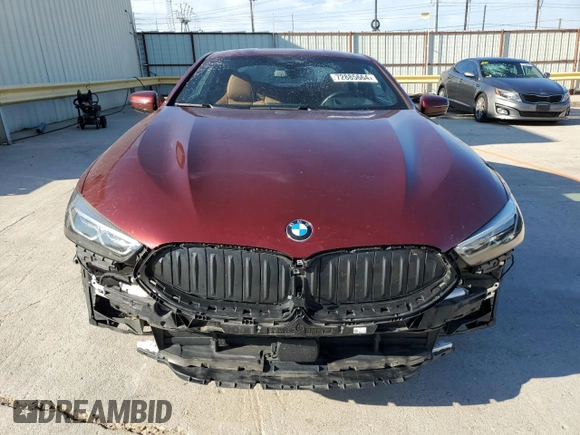 2020 BMW 8 Series 840i with VIN WBAAE2C05LCD13691, listed as a Copart auction lot 72885664 with 28,107 mi miles and Salvage Title. Bid and sale history available at carsss.com. Image 5.