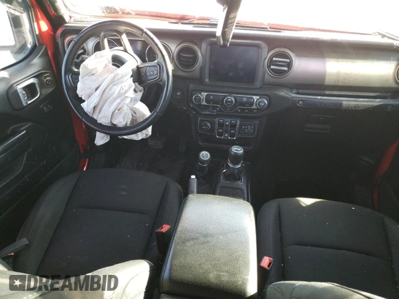 2021 Jeep Wrangler Unlimited Sport S with VIN 1C4HJXDG7MW509859, listed as a Copart auction lot 42185545 with 41,805 mi miles and Salvage Title. Bid and sale history available at carsss.com. Image 8.