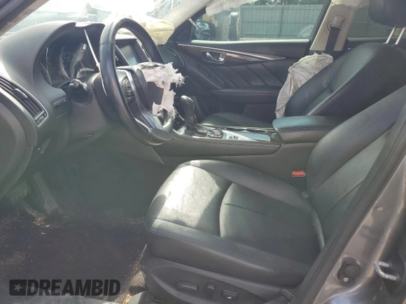 2018 Infiniti Q50 Luxe with VIN JN1EV7AR1JM430839, listed as a Copart auction lot 57727515 with 89,476 mi miles and Salvage title. Bid and sale history available at DreamBid. Image 7.