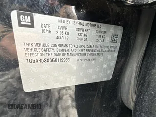 2016 Cadillac CTS Sedan Luxury Collection RWD with VIN 1G6AR5SX3G0119966, listed as a Copart auction lot 45776435 with 75,482 mi miles and Salvage Title. Bid and sale history available at carsss.com. Image 10.