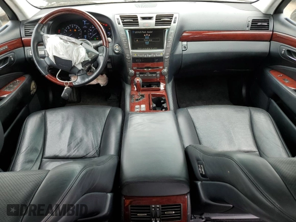 2007 Lexus LS 460 L with VIN JTHGL46F675000248, listed as a Copart auction lot 57568765 with Not provided miles and Salvage title. Bid and sale history available at DreamBid. Image 8.