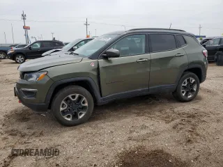 2018 Jeep Compass Trailhawk with VIN 3C4NJDDB4JT307441, listed as a Copart auction lot 58485585 with 158,871 mi miles and Salvage title. Bid and sale history available at DreamBid. Image 1.
