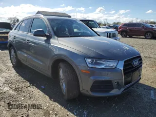2017 Audi Q3 Premium with VIN WA1BCCFS8HR016507, listed as a Copart auction lot 43873265 with 81,920 mi miles and Salvage Title. Bid and sale history available at carsss.com. Image 4.