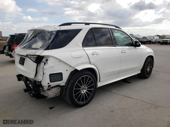 2022 Mercedes-Benz GLE with VIN 4JGFB4JB1NA722540, listed as a Copart auction lot 44248335 with NaN miles and Salvage Title. Bid and sale history available at carsss.com. Image 3.