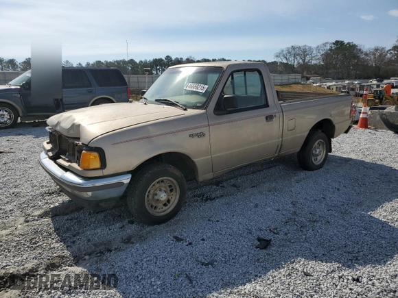 1997 Ford Ranger XLT with VIN 1FTCR10X8VUA69167, listed as a Copart auction lot 46669215 with 246,525 mi miles and Salvage Title. Bid and sale history available at carsss.com. Image 1.