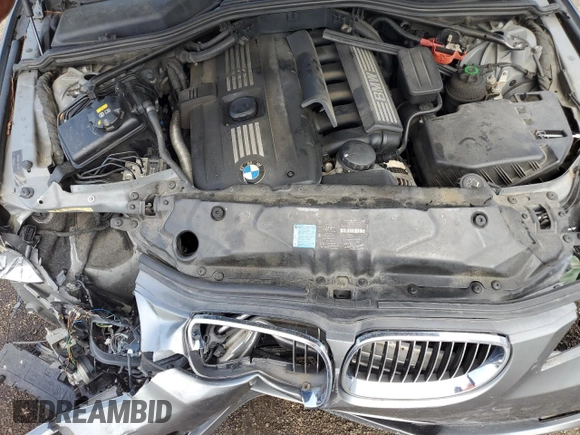 2008 BMW 5 Series 528i with VIN WBANU53528CT06591, listed as a Copart auction lot 64806784 with 208,345 mi miles and Salvage Title. Bid and sale history available at DreamBid. Image 11.