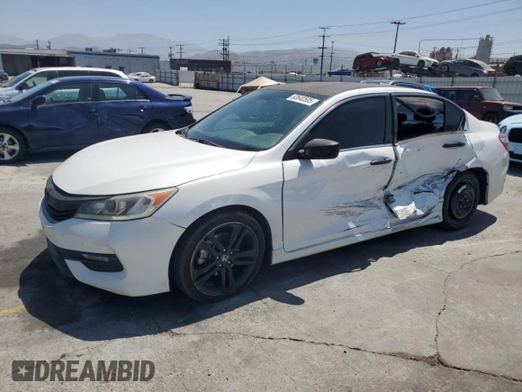 2016 Honda Accord Sport z VIN 1HGCR2F56GA244078, wystawiony jako Copart lot #63640505 z przebiegiem 229 054 mil mil oraz Szkoda całkowita • Salvage title. Historia ofert i sprzedaży dostępna na DreamBid. Obrazek 1.