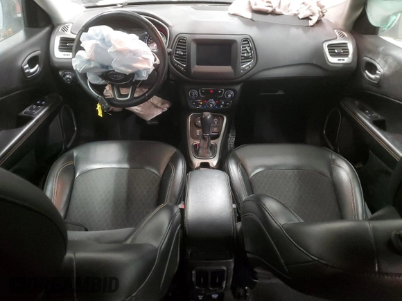 2018 Jeep Compass Latitude with VIN 3C4NJDBB9JT349493, listed as a Copart auction lot 80342714 with 56,041 mi miles and Salvage Title. Bid and sale history available at carsss.com. Image 8.