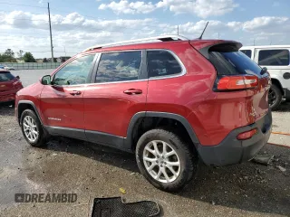 2015 Jeep Cherokee Latitude with VIN 1C4PJMCB5FW527800, listed as a Copart auction lot 50581105 with 84,360 mi miles and Salvage Title. Bid and sale history available at carsss.com. Image 2.