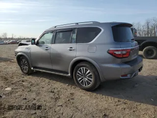 2021 Nissan Armada SL with VIN JN8AY2BB8M9793254, listed as a Copart auction lot 48853805 with 85,755 mi miles and Salvage Title. Bid and sale history available at carsss.com. Image 2.