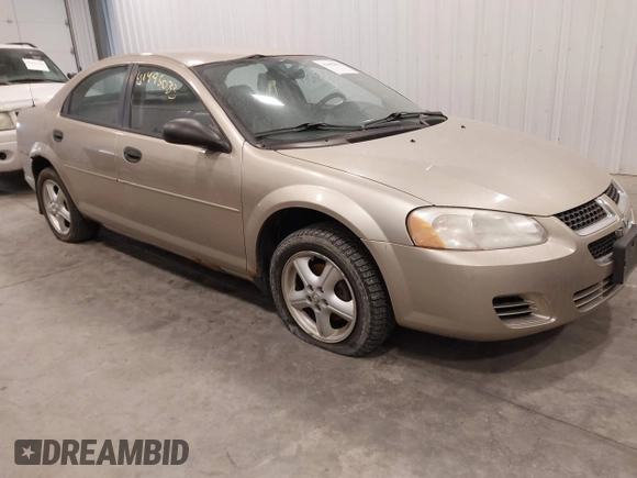 2004 Dodge Stratus SE with VIN 1B3EL36R14N358948, listed as a IAAI auction lot 41495033 with 157,630 mi miles and . Bid and sale history available at DreamBid. Image 1.