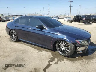 2018 Mercedes-Benz E-Class AMG E 43 with VIN WDDZF6EB9JA402801, listed as a Copart auction lot 67590054 with 45,114 mi miles and Salvage Title. Bid and sale history available at carsss.com. Image 4.