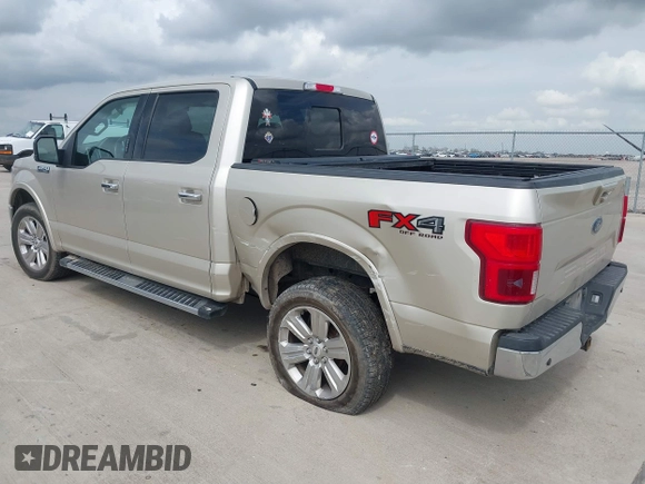 2018 Ford F-150 XL with VIN 1FTEW1E57JKC06727, listed as a IAAI auction lot 41683692 with 125,556 mi miles and . Bid and sale history available at DreamBid. Image 3.