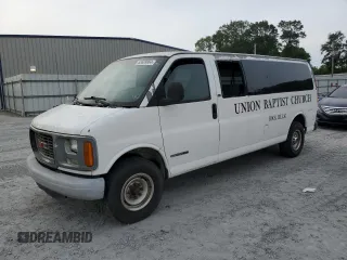 1998 GMC Savana z VIN 1GJHG39R0W1004126, wystawiony jako Copart lot #53609964 z przebiegiem 105 675 mil mil oraz Nie do naprawy • Non repairable. Historia ofert i sprzedaży dostępna na DreamBid. Obrazek 1.