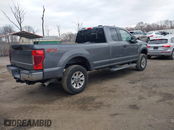 2021 Ford Super Duty F-250 SRW XL with VIN 1FT7X2B63MEC04131, listed as a IAAI auction lot 41864148 with 129,452 mi miles. Bid and sale history available at carsss.com. Image 4.