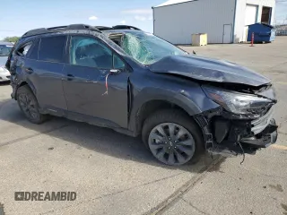 2025 Subaru Outback Onyx z VIN 4S4BTALC9S3127158, wystawiony jako Copart lot #53955145 z przebiegiem Nie podano mil oraz Szkoda całkowita • Salvage title. Historia ofert i sprzedaży dostępna na DreamBid. Obrazek 4.