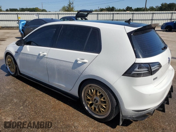 2016 Volkswagen Golf GTI SE with VIN 3VW5T7AU7GM047943, listed as a Copart auction lot 71943254 with 74,835 mi miles and Salvage Title. Bid and sale history available at carsss.com. Image 2.