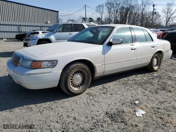2002 Mercury Grand Marquis LS Premium with VIN 2MEFM75W02X649465, listed as a Copart auction lot 43841335 with 78,865 mi miles and Salvage Title. Bid and sale history available at carsss.com. Image 1.