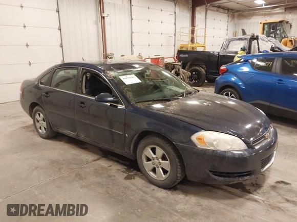 2007 Chevrolet Impala LT with VIN 2G1WT58KX79287778, listed as a IAAI auction lot 41937641 with 160,826 mi miles and . Bid and sale history available at DreamBid. Image 1.