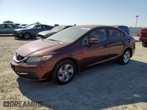 2014 Honda Civic LX z VIN 19XFB2F57EE215652, wystawiony jako Copart lot #60287605 z przebiegiem 206 135 mil mil oraz Czysty tytuł • Clean title. Historia ofert i sprzedaży dostępna na DreamBid. Obrazek 1.