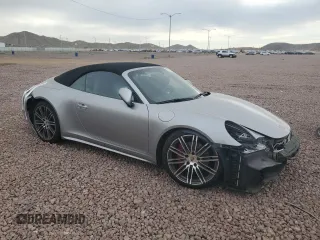 2015 Porsche 911 Carrera S with VIN WP0CB2A9XFS143308, listed as a Copart auction lot 54442804 with 26,171 mi miles and Salvage Title. Bid and sale history available at carsss.com. Image 4.