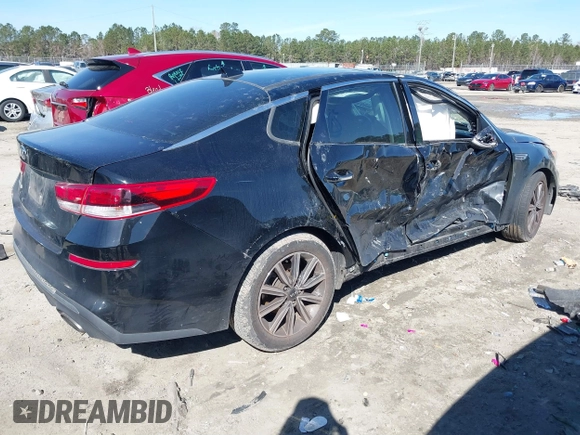 2019 Kia Optima LX with VIN 5XXGT4L37KG321862, listed as a IAAI auction lot 41744721 with 105,875 mi miles. Bid and sale history available at carsss.com. Image 4.