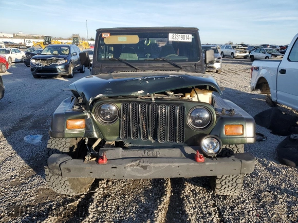 1997 Jeep Wrangler Sahara with VIN 1J4FY49S4VP507006, listed as a Copart auction lot 82319014 with 134,582 mi miles and Salvage Title. Bid and sale history available at carsss.com. Image 5.