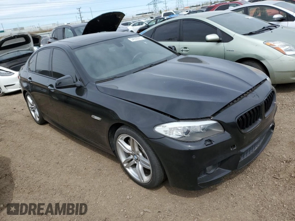 2013 BMW 5 Series 550i with VIN WBAFR9C57DDX80442, listed as a Copart auction lot 54935275 with 92,346 mi miles and Clean Title. Bid and sale history available at carsss.com. Image 4.