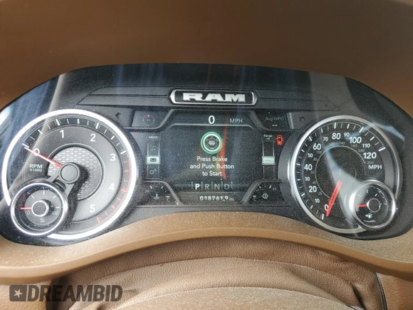 2023 Ram 2500 Laramie with VIN 3C6UR5FL6PG517239, listed as a Copart auction lot 48039645 with 18,761 mi miles and Salvage Title. Bid and sale history available at carsss.com. Image 9.