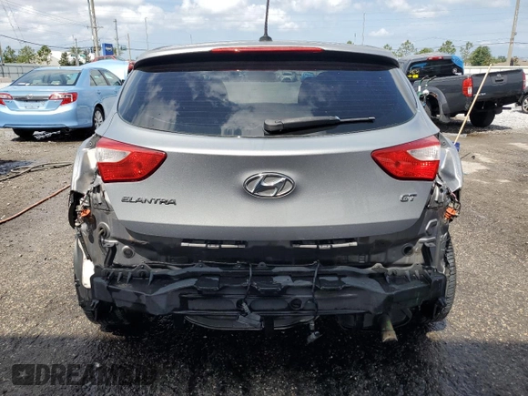 2014 Hyundai Elantra GT with VIN KMHD35LH8EU233076, listed as a Copart auction lot 54197065 with 116,871 mi miles and Salvage Title. Bid and sale history available at carsss.com. Image 6.