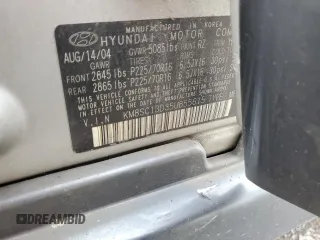 2005 Hyundai Santa Fe GLS with VIN KM8SC13D35U855615, listed as a Copart auction lot 74229614 with Not Provided miles and Non Repairable. Bid and sale history available at carsss.com. Image 15.