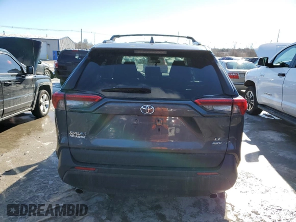 2021 Toyota RAV4 LE with VIN 2T3F1RFV3MW146912, listed as a Copart auction lot 45193955 with 40,035 mi miles and Salvage Title. Bid and sale history available at carsss.com. Image 6.